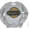 Hustle & Heart NC Homegrown '86 Faux Glitter Leopard Circle Designs