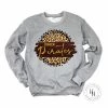 Hustle & Heart NC Homer Pirates Faux Glitter Leopard Circle Designs