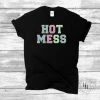 Hustle And Heart NC Hot Mess Faux Chenille Letters Graphic Tee
