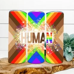 Hustle & Heart NC Tumbler Of The Week HUMAN Completed 20oz Skinny Tumbler