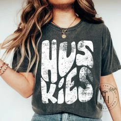 Hustle & Heart NC Transfers Huskies Retro Screenprint Transfer