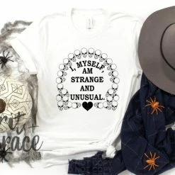 Hustle & Heart NC I Myself Am Strange And Unusual Skull- SUBLIMATION TRANSFER Transfers