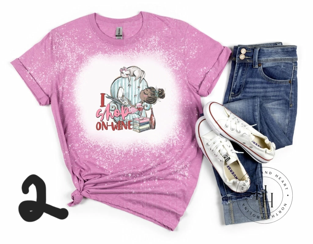 Hustle & Heart NC I Shop On-Wine - SUBLIMATION TRANSFER