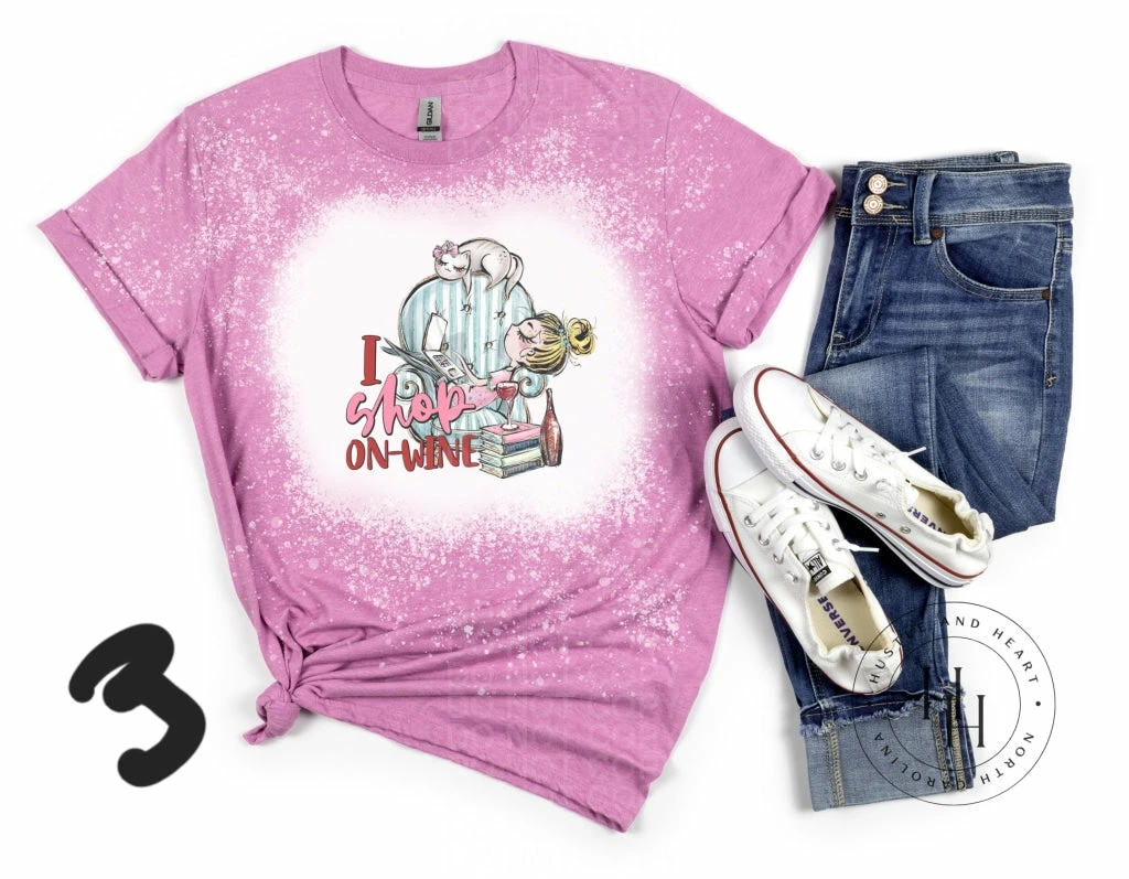 Hustle & Heart NC I Shop On-Wine - SUBLIMATION TRANSFER