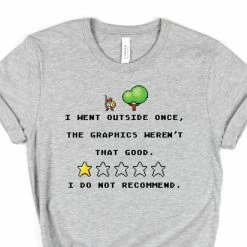 Hustle And Heart NC I Went OutSide Once Graphic Tee Father's Day