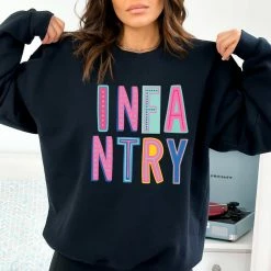 Hustle And Heart NC Infantry Colorful Graphic Tee