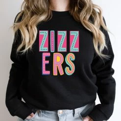 Hustle And Heart NC Zizzers Colorful Graphic Tee Colorful Block Mascots