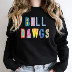 Hustle And Heart NC Bulldawgs Colorful Graphic Tee