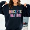 Hustle And Heart NC Rockets Nation Colorful Graphic Tee