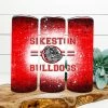 Hustle & Heart NC Sikeston Bulldogs Bleach Completed 20oz Skinny Tumbler Tumbler Of The Week