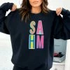 Hustle And Heart NC SAHM Colorful Graphic Tee