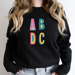Hustle And Heart NC ABDC Colorful Graphic Tee