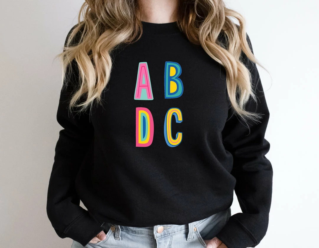 Hustle And Heart NC ABDC Colorful Graphic Tee