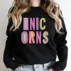 Hustle And Heart NC Unicorns Colorful Graphic Tee