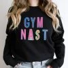 Hustle And Heart NC Gymnast Colorful Graphic Tee