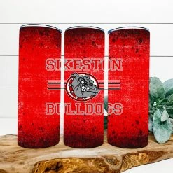 Hustle & Heart NC Sikeston Bulldogs Completed 20oz Skinny Tumbler