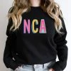 Hustle And Heart NC NCA Colorful Graphic Tee
