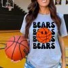 Hustle & Heart NC Basketball Designs Bears Basketball Graphic Tee