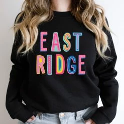 Hustle And Heart NC East Ridge Colorful Graphic Tee