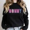 Hustle And Heart NC Mommy Colorful Graphic Tee Colorful Block Mascots