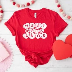 Hustle & Heart NC Mustangs Conversation Hearts Screenprint Transfer RTS 1/17 Transfers