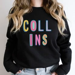 Hustle And Heart NC Collins Colorful Graphic Tee Colorful Block Mascots