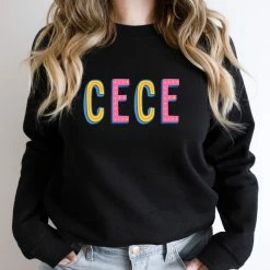 Hustle And Heart NC Cece Colorful Graphic Tee