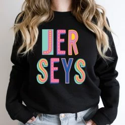 Hustle And Heart NC Jerseys Colorful Graphic Tee Colorful Block Mascots