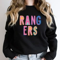 Hustle And Heart NC Rangers Colorful Graphic Tee