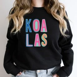 Hustle And Heart NC Koalas Colorful Graphic Tee