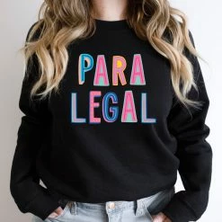 Hustle And Heart NC Colorful Block Mascots Paralegal Colorful Graphic Tee