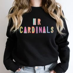Hustle And Heart NC Colorful Block Mascots JR Cardinals Colorful Graphic Tee