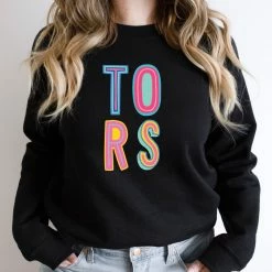 Hustle And Heart NC Colorful Block Mascots TORS Colorful Graphic Tee