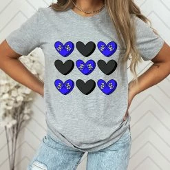 Hustle & Heart NC Racers Conversation Heart Graphic Tee