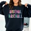 Hustle And Heart NC Colorful Block Mascots Arsenal Baseball Graphic Tee