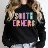 Hustle And Heart NC Southerners Colorful Graphic Tee Colorful Block Mascots