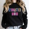 Hustle And Heart NC Colorful Block Mascots Gymnastics Mom Colorful Graphic Tee
