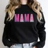 Hustle And Heart NC Mama Colorful Graphic Tee Colorful Block Mascots