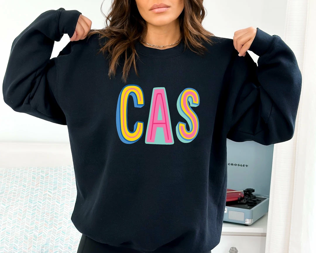 Hustle And Heart NC CAS Graphic Tee Colorful Block Mascots