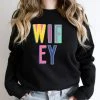 Hustle And Heart NC Colorful Block Mascots Wifey Colorful Graphic Tee