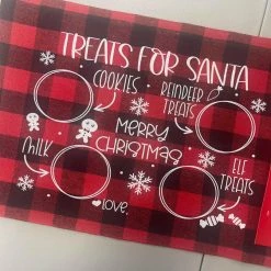 Hustle & Heart NC Treats For Santa Screenprint Transfer & Completed Item