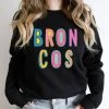 Hustle And Heart NC Broncos Colorful Graphic Tee Colorful Block Mascots