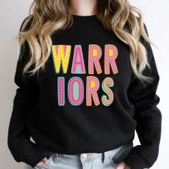 Hustle And Heart NC Warriors Colorful Graphic Tee