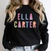 Hustle And Heart NC Colorful Block Mascots Ella Carter Colorful Graphic Tee