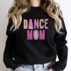 Hustle And Heart NC Dance Mom Colorful Graphic Tee Colorful Block Mascots