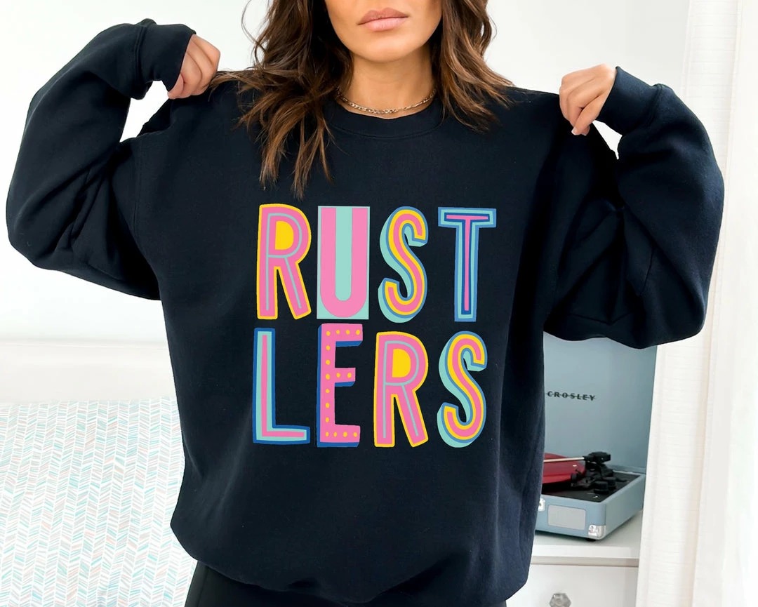 Hustle And Heart NC Rustlers Graphic Tee