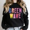 Hustle And Heart NC Greenwave Colorful Graphic Tee