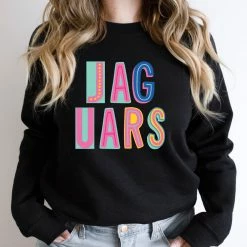 Hustle And Heart NC Jaguars Colorful Graphic Tee