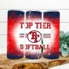 Hustle & Heart NC Top Tier Softball Completed 20oz Skinny Tumbler