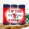 Hustle & Heart NC Top Tier Baseball Completed 20oz Skinny Tumbler